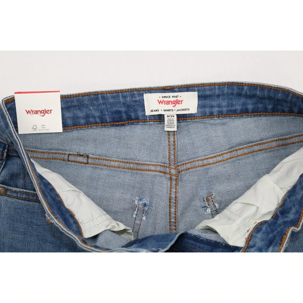 Wrangler Womens Jeans Blue Size 8 Hight Rise Bootcut Mid Wash Stretch